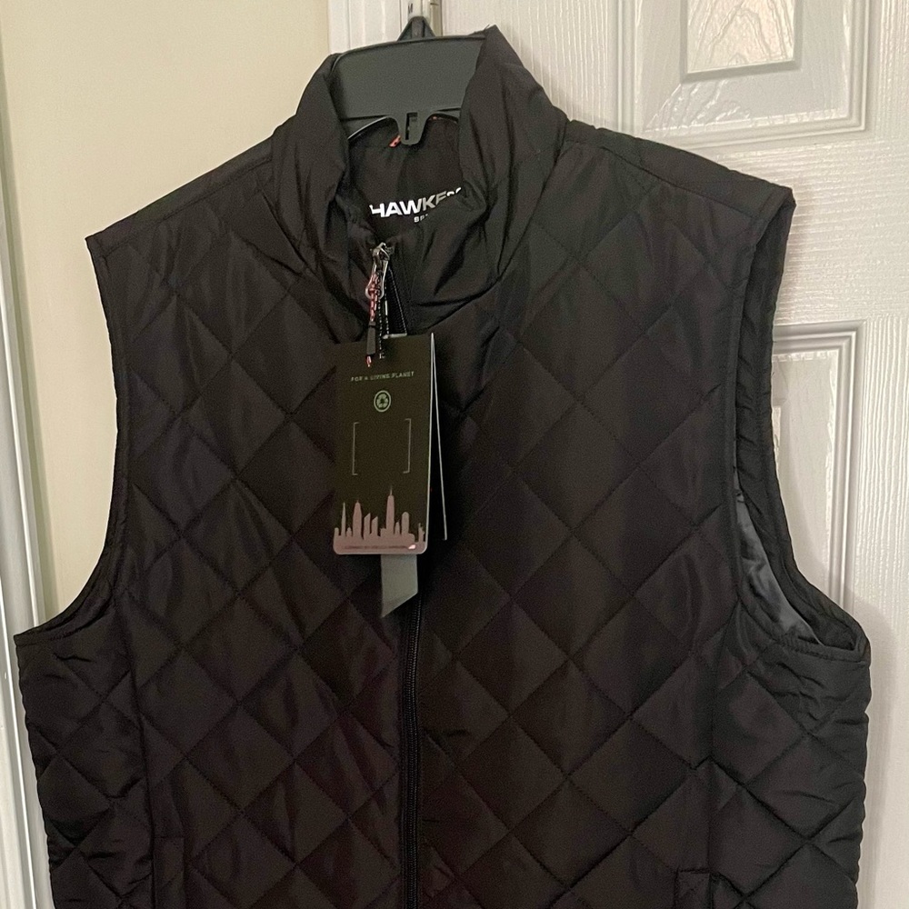 NWT HAWKE & CO BLACK MEDIUM VEST